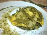 Ricetta Ravioli al pesto con patate e fagiolini