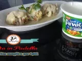 Ricetta Canederli con wurstel allo speck e crema di patate al gorgonzola