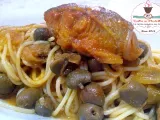 Ricetta Spaghetti con baccalà a ghiotta alla siciliana