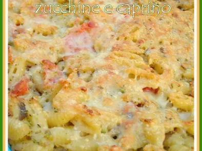 Ricetta Gnocchetti sardi al forno con crema di melanzane, zucchine e caprino