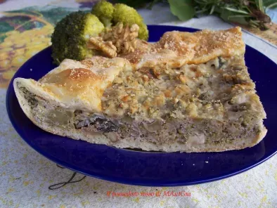 Ricetta Torta salata ai broccoli gorgonzola e noci