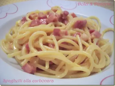 Ricetta Spaghetti alla carbonara con pancetta
