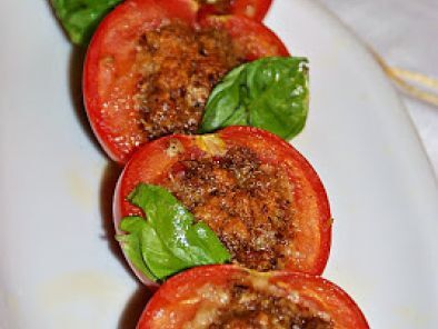 Ricetta Pomodori gratinati nel microonde