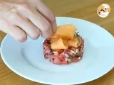 Tappa 5 - Tartare di prosciutto, pomodori e melone