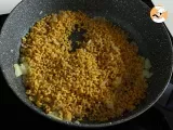 Tappa 3 - Pasta corta risottata con piselli, zucchine e philadelphia