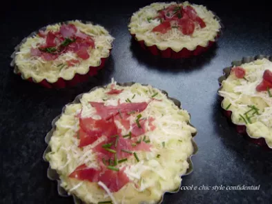 Antipasti : Tartellette di patate con provola affumicata e bresaola - foto 2