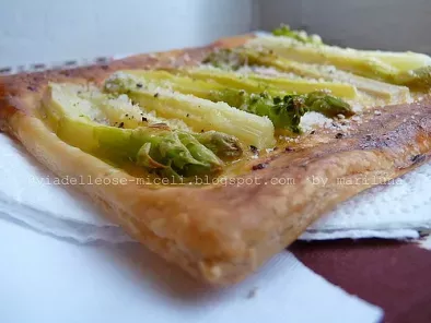 Asparagi al parmigiano su sfoglia croccante alla senape - foto 3