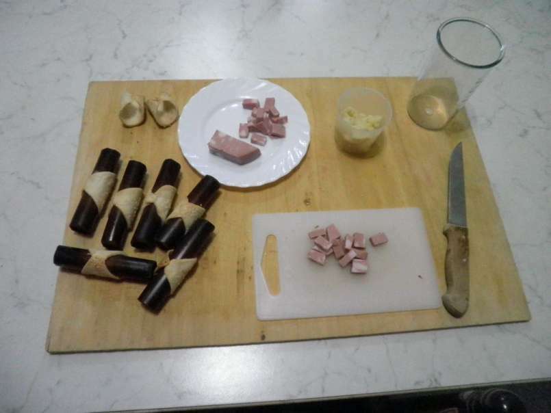 Cannolo Salato con mousse di Chiara Mortadella Bologna - foto 3