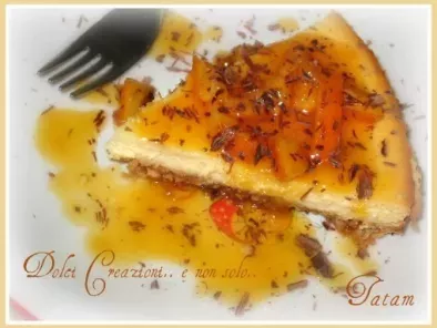 Cheese Cake al limone con salsa di arance e cioccolato