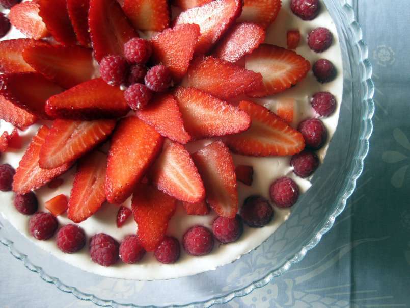 Cheesecake allo yogurt greco, vaniglia e frutti rossi - foto 3