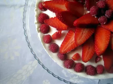 Cheesecake allo yogurt greco, vaniglia e frutti rossi - foto 5