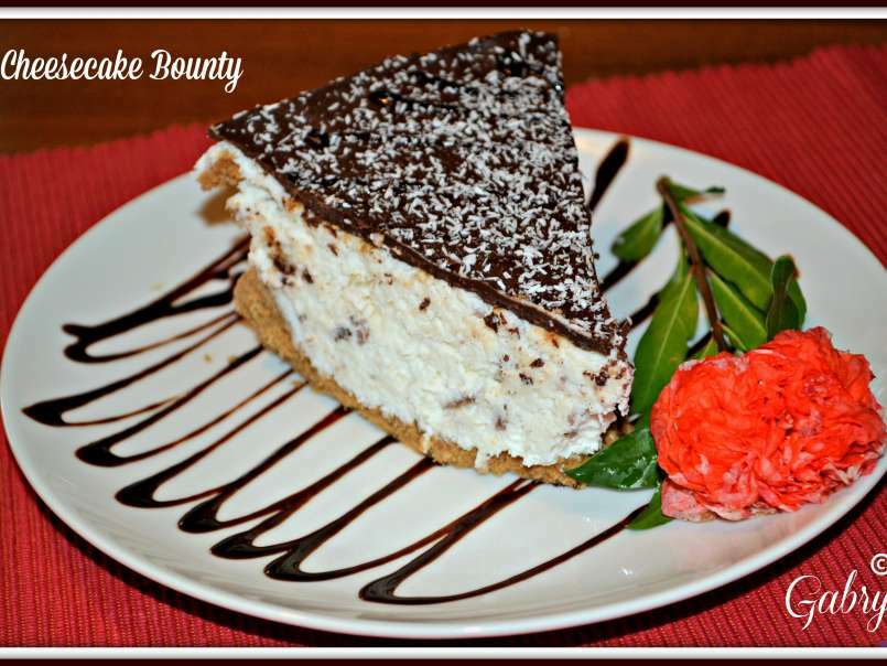 Cheesecake Bounty con cuore di cioccolato fondente - foto 2