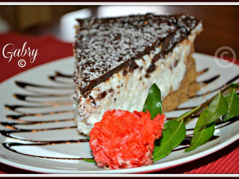 Cheesecake Bounty con cuore di cioccolato fondente - foto 9