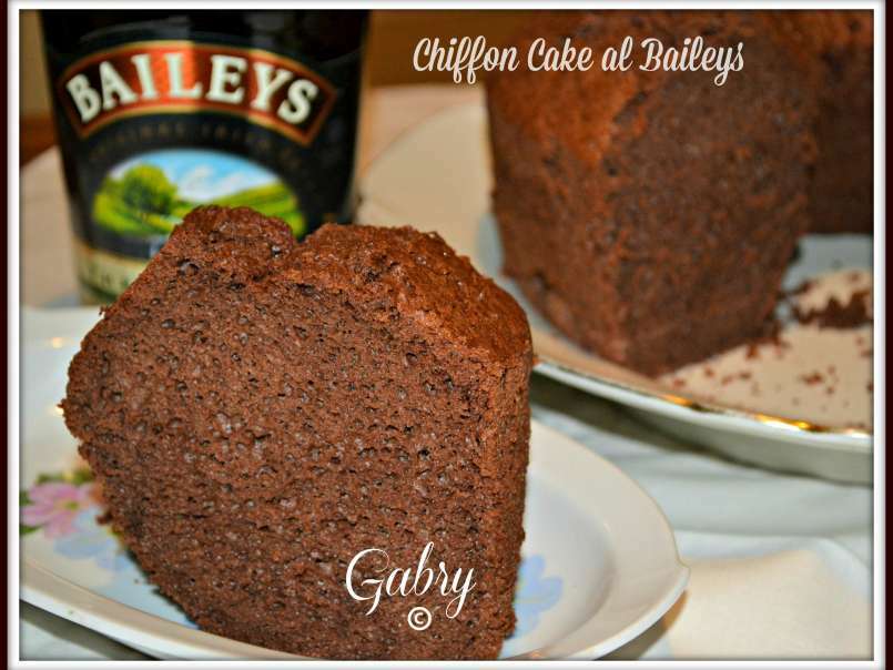 Chiffon cake al baileys