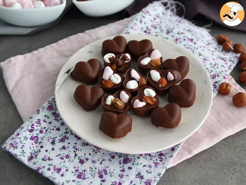 Cioccolatini con marshmallow e nocciole