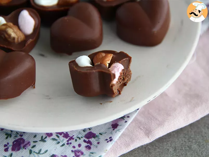 Cioccolatini con marshmallow e nocciole - foto 4