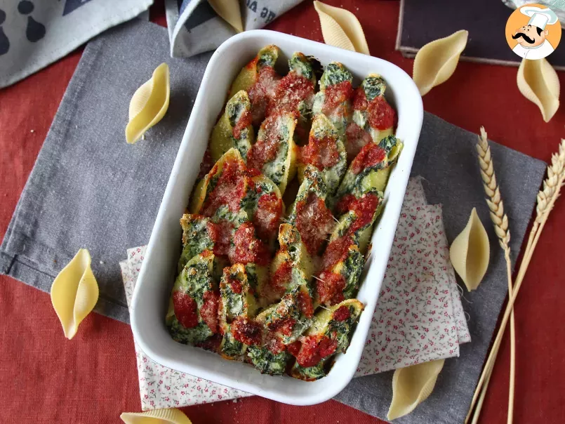 Conchiglioni ripieni ricotta e spinaci: un irresistibile piatto al forno vegetariano - foto 6