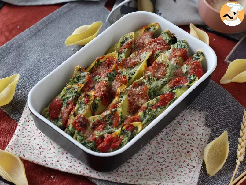 Conchiglioni ripieni ricotta e spinaci: un irresistibile piatto al forno vegetariano - foto 5