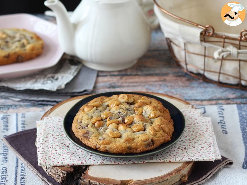 Cookies giganti con cioccolato, nocciole e pralinato - foto 7