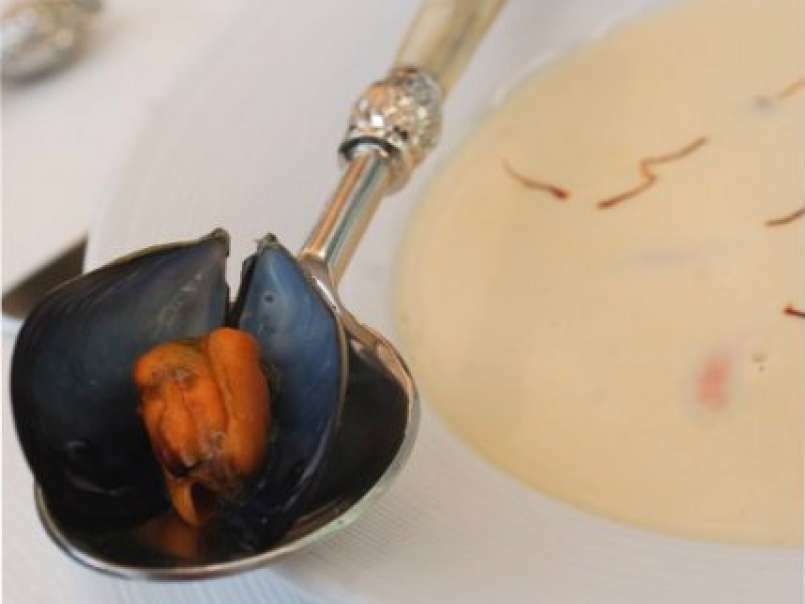Crema di cozze allo zafferano (Alain Ducasse) - foto 2