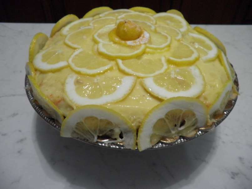 Crostata al limone con pasta frolla e pan di spagna - foto 6