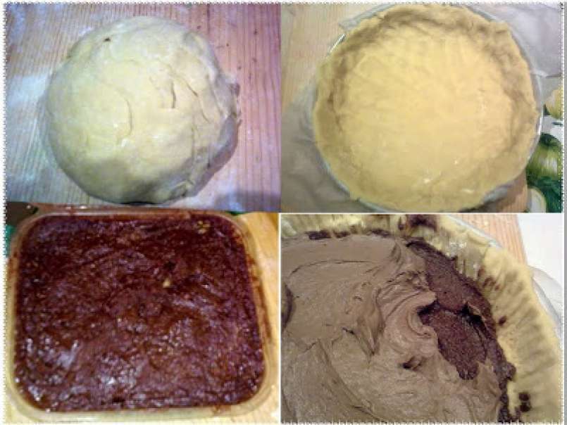 Crostata con crema di castagne e mousse di cioccolato nero - foto 3