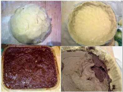 Crostata con crema di castagne e mousse di cioccolato nero - foto 3