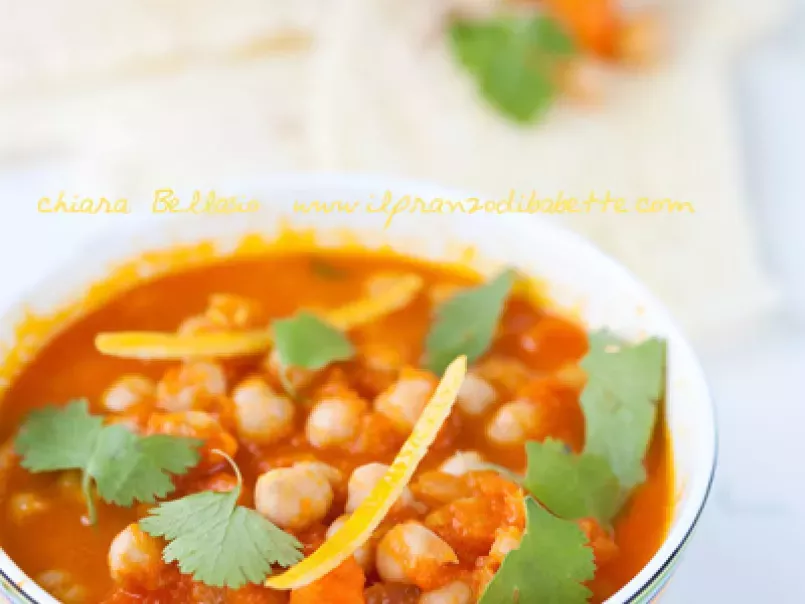 Curry di ceci e carote (senza spezie)