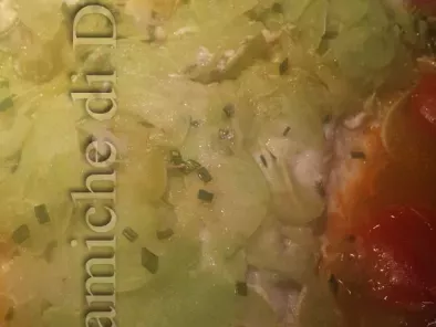 Filetti di cernia in crosta di zucchine e pomodorini pachino - foto 3