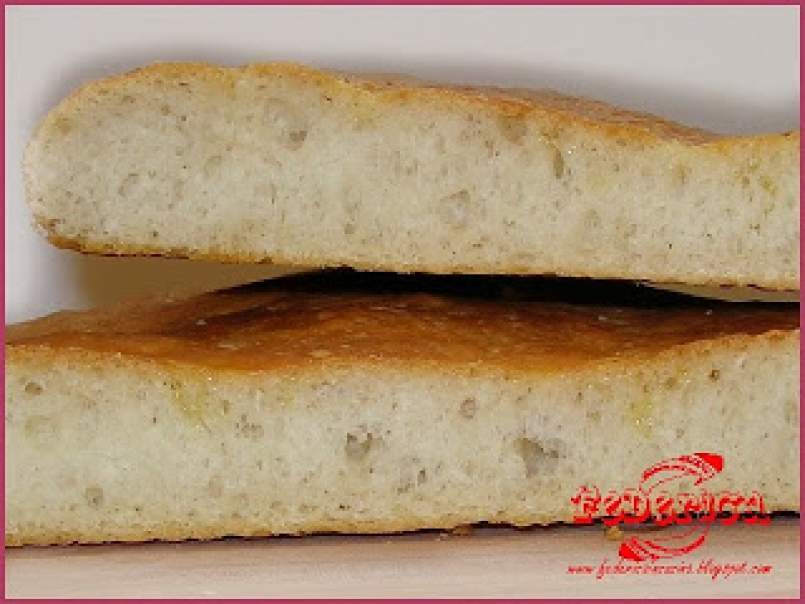 Focaccia genovese con farina per pane Molino Rossetto