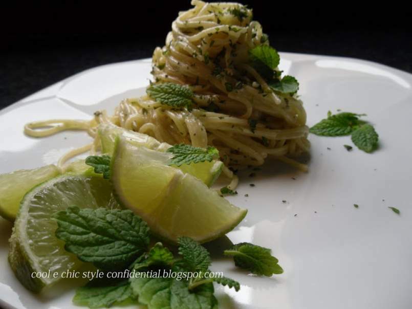 Food express : Spaghettini formaggio fresco caprino, melissa e lime - foto 2