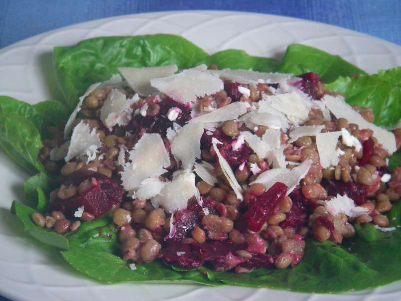 insalata di lenticchie e rape rosse - foto 2