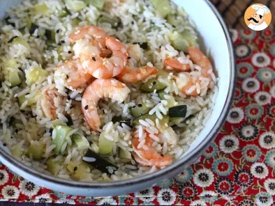 Insalata di riso con gamberetti, zucchine e zenzero - foto 4