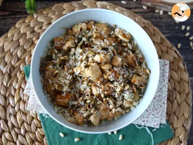Insalata di riso con pollo, zucchine, pinoli e glassa di aceto balsamico - foto 3
