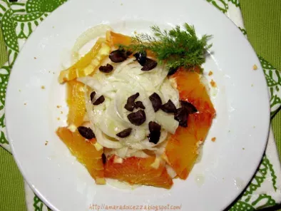Insalata siciliana di arance e finocchi