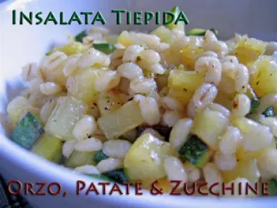 Insalata Tiepida d'Orzo, Patate e Zucchine