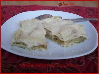 Lasagnette di pane carasau con zucchine e pancetta - foto 3