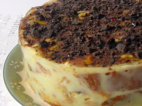 Mousse di budino al pistacchio e panettone Loison