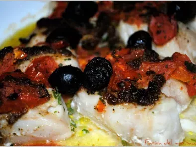Merluzzo con pesto, pomodoro e olive - foto 2
