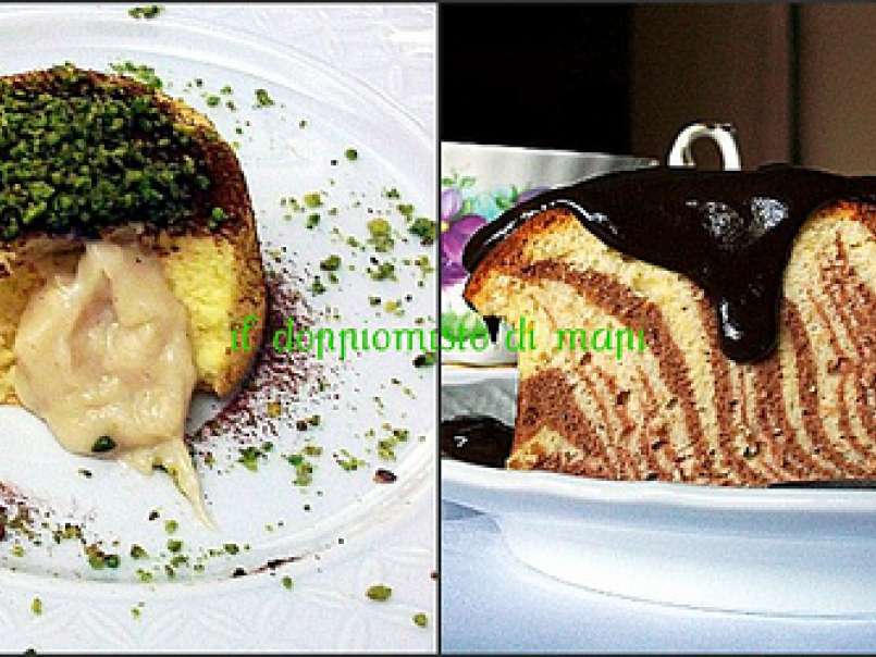 Mtc- japanese cotton cheese cake zebrata, in salsa al cioccolato (Mapi Bruscia) - foto 2