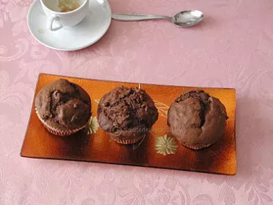 Muffin al cacao, latte di soia e semi di carrube - foto 2
