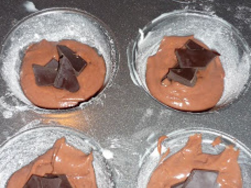 Muffin con cuore di cioccolato fondente (Bimby) - foto 4
