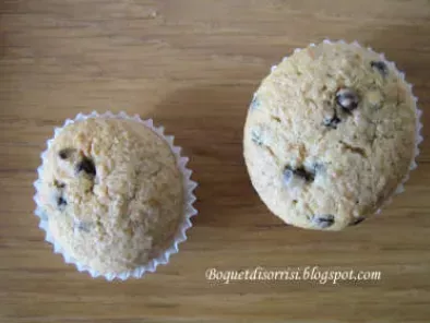 Muffin integrali alle pere e cioccolato