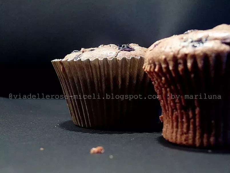 Muffins al cioccolato e mirtilli - foto 3