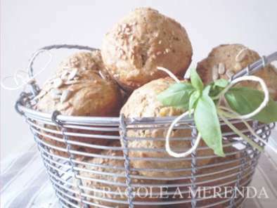 Muffins alle melanzane e basilico