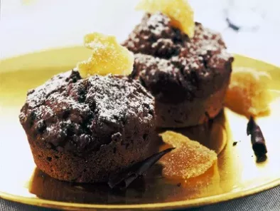 Muffins allo zenzero e cioccolato