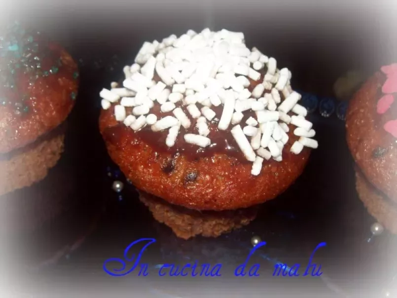 Muffins con crema di pesche, cacao e amaretti - foto 2