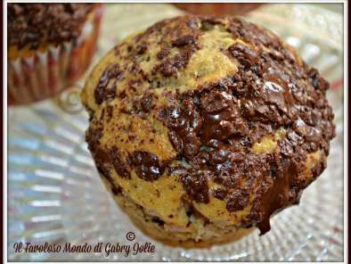 Muffins con scaglie di cioccolato fondente al profumo di cannella