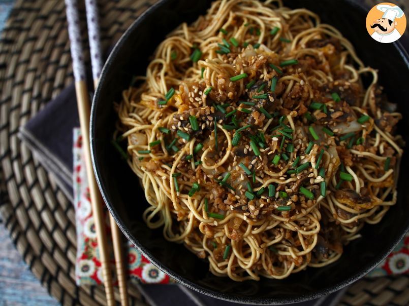Noodles vegetariani con proteine di soia testurizzate - foto 5