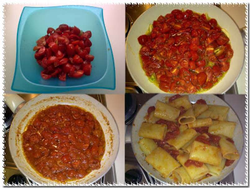 Paccheri con pomodorini, rucola e ricotta salata - foto 3